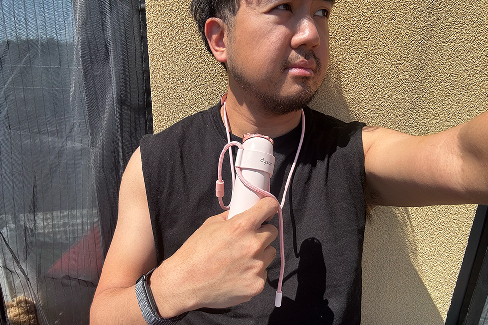 I tested Dyson’s new handheld fan on the hottest day of the year (Alex Lee/The Independent)