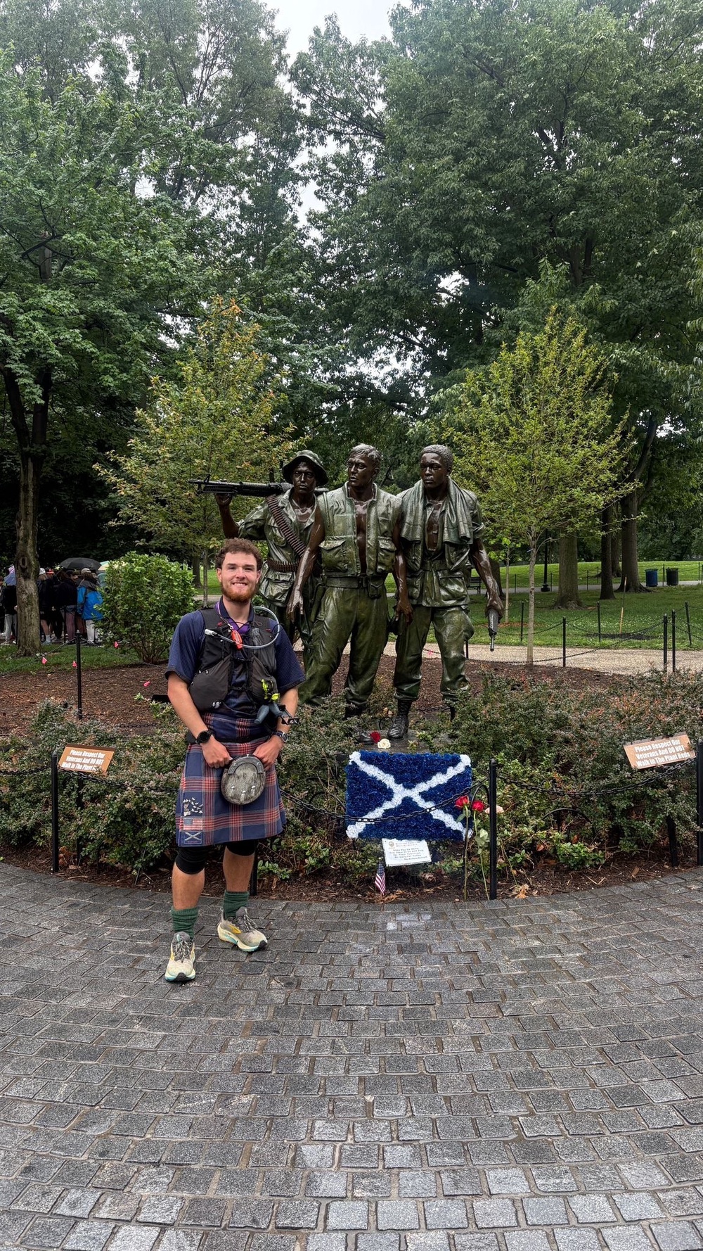 Mr Ferguson has made the most of his journey, having done plenty of sightseeing along the way. (Craig Ferguson/PA)