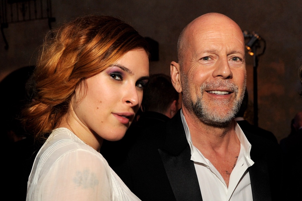 Bruce Willis, pictured here with his daughter Rumer, was diagnosed with frontotemporal dementia in 2023 (Getty Images)