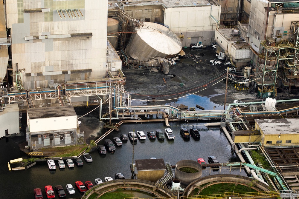 Officials said Tuesday night that there was no hope for survivors after a 900,000-gallon tank filled with white liquor at Nippon Dynawave Packaging in Longview ruptured Tuesday (Reuters)