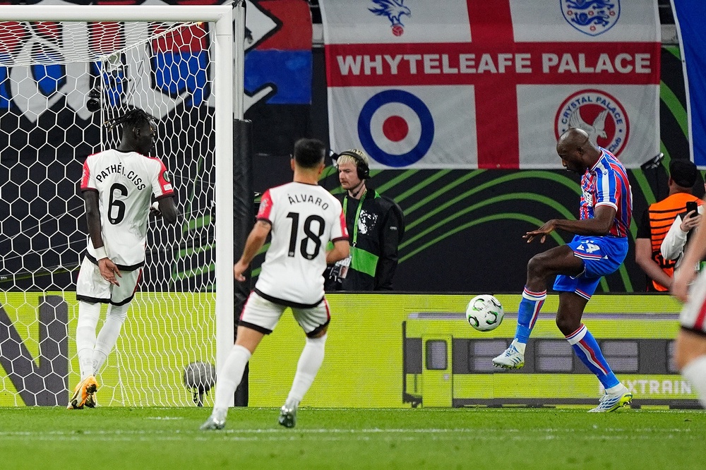 Jean-Philippe Mateta scored the only goal of the game to give Crystal Palace a historic win (PA)