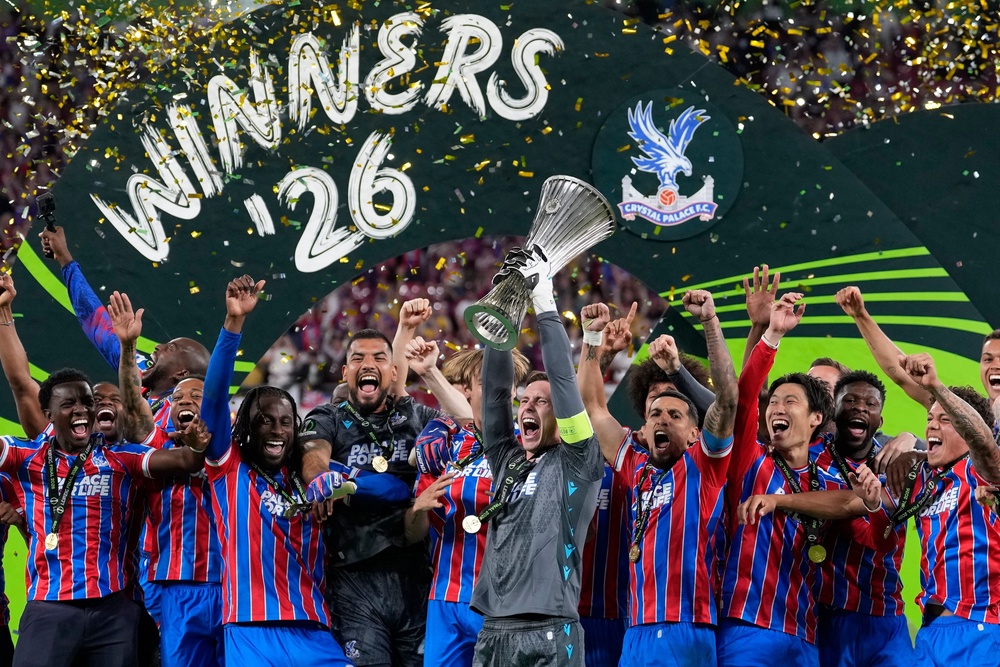 Crystal Palace won the 2026 Conference League in Leipzig (AP)