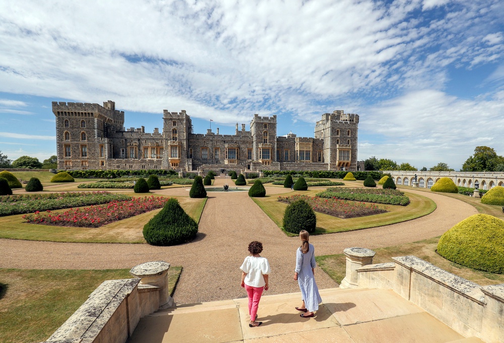 How the Windsor Castle’s East Terrace Garden looked in 2020 (Steve Parsons/PA) (PA Archive)