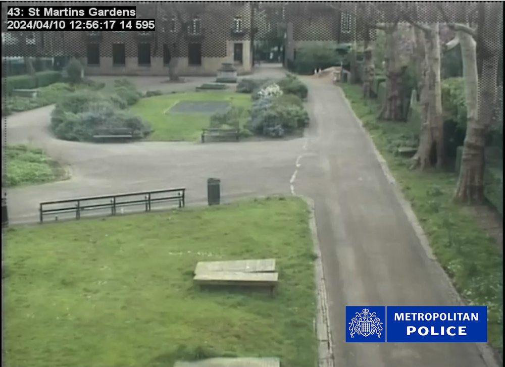 Mark Carroll would frequent St Martin’s Gardens in Camden, where he would ultimately die at the hands of Rahman (Metropolitan Police)