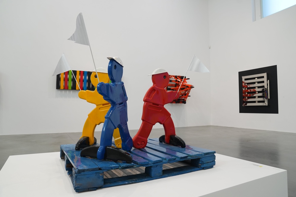Artworks on display at the exhibition (Lucy North/PA) (PA Wire)