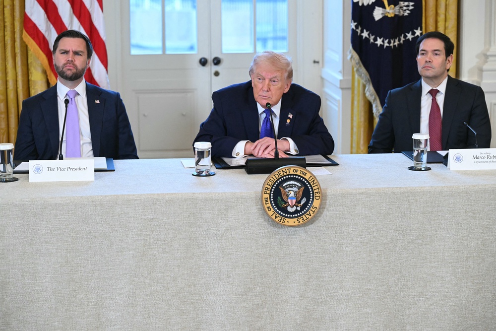Both men potentially eye a 2028 presidential bid within a fractured Republican Party (Saul Loeb/ AFP via Getty Images)