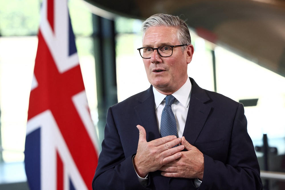 Sir Keir said Sir Tony’s government had done ‘many great things’ but failed to divert the UK away from ‘the direction set by (Margaret) Thatcher’ (Jack Taylor/PA) (PA Wire)