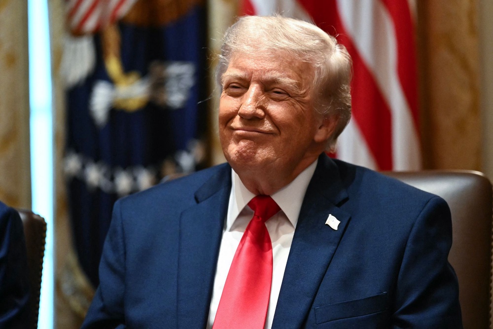 The new initiative sounds eerily similar to the Musk-headed Department of Government Efficiency, or DOGE, created shortly after Trump returned to the White House (AFP via Getty Images)