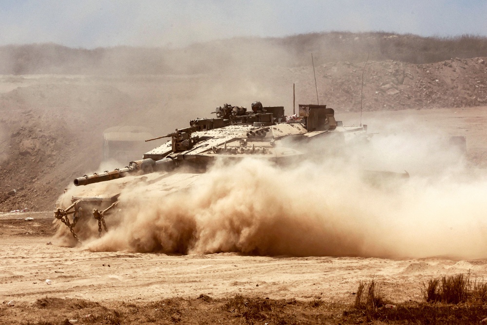 An Israeli Merkava main battle tank in Gaza last June (file) (AFP/Getty)
