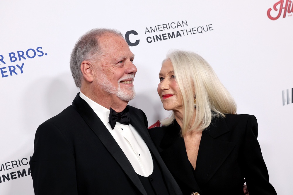 Helen Mirren with her husband, Taylor Hackford (Getty)