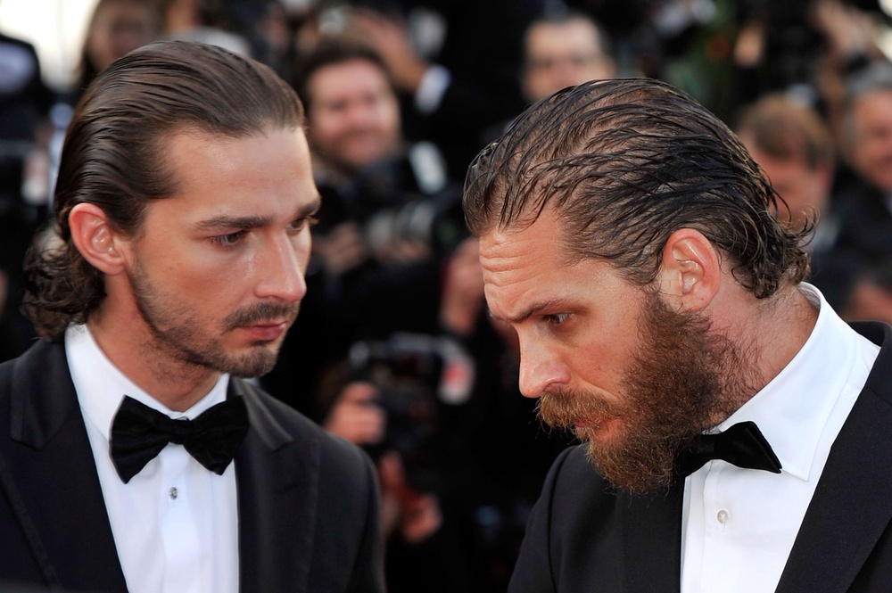 Shia LaBeouf and Tom Hardy at the ‘Lawless’ premiere during the Cannes Film Festival in May 2012 (Gareth Cattermole/Getty Images)