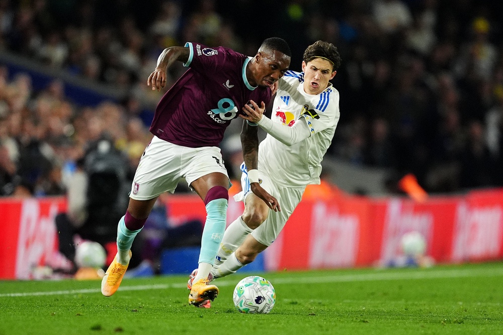 Aaronson also plays in the Premier League for Leeds United (PA)