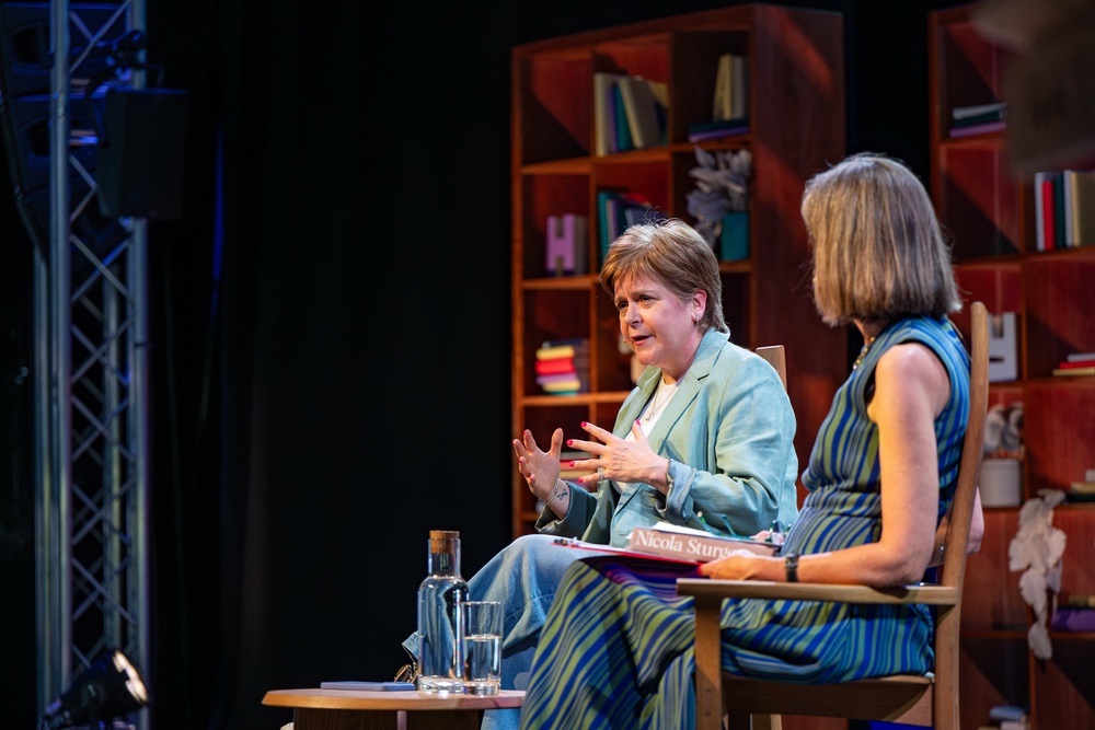 Ms Sturgeon said she did not think she was ‘responsible for somebody committing a crime’ despite past decisions (Adam Tatton-Reid/Hay Festival/PA) (PA Media)