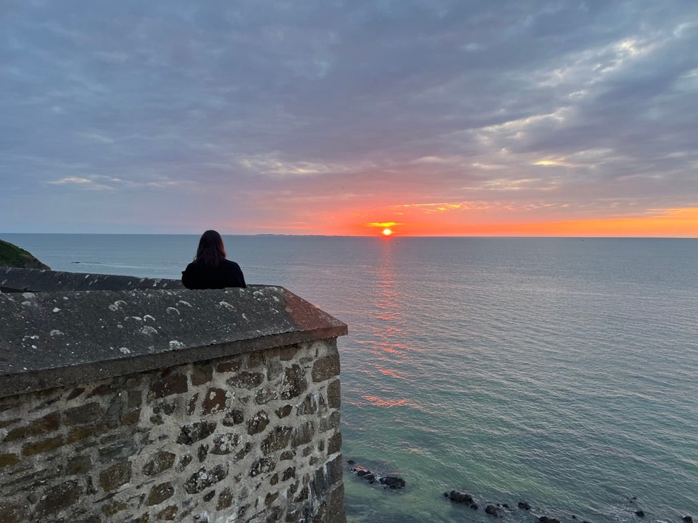 End of the day: sunset from Granville in Normandy (Simon Calder)