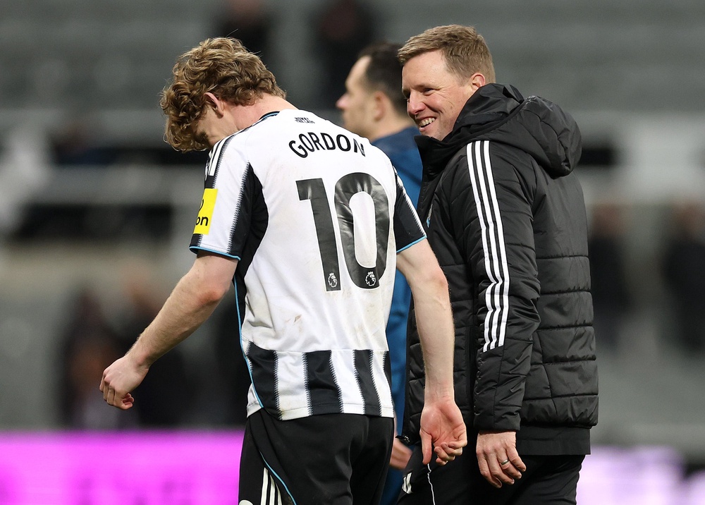 Eddie Howe wished Anthony Gordon well following his Newcastle exit (Getty)