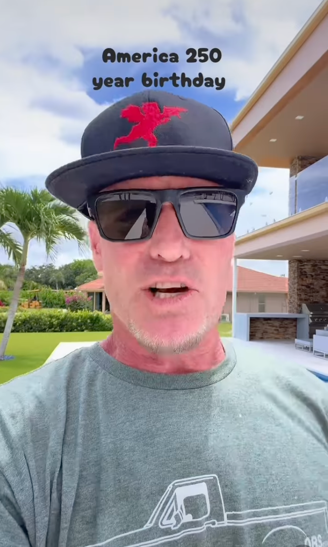 Vanilla Ice said Freedom 250 will be an ‘epic party’ amid controversy (@vanillaiceofficial / Instagram)