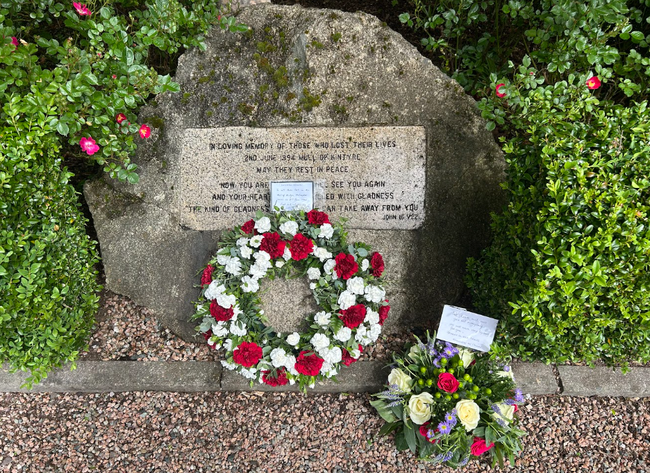 Image from: Truth being withheld over RAF Chinook disaster, families say