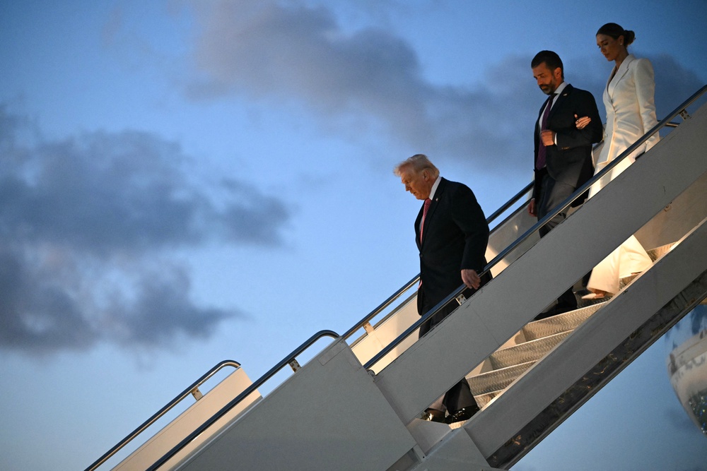 The president was forced to miss his eldest son’s wedding because of the Iran war, he said (AFP/Getty)