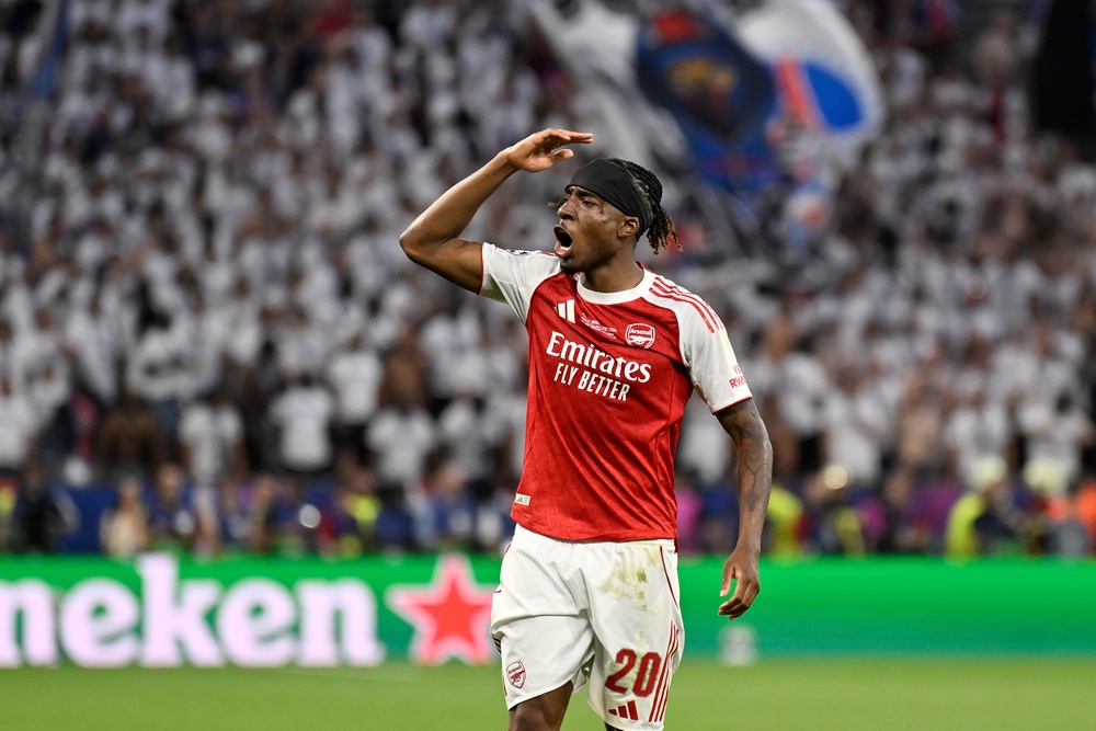 Noni Madueke of the Gunners (AP)
