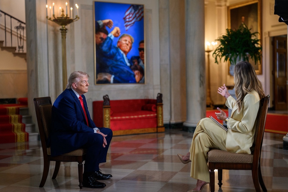 The family chat began with Trump delivering his usual talking points against Democrats and lauding himself for his various military actions in Iran (FOX/ The White House)