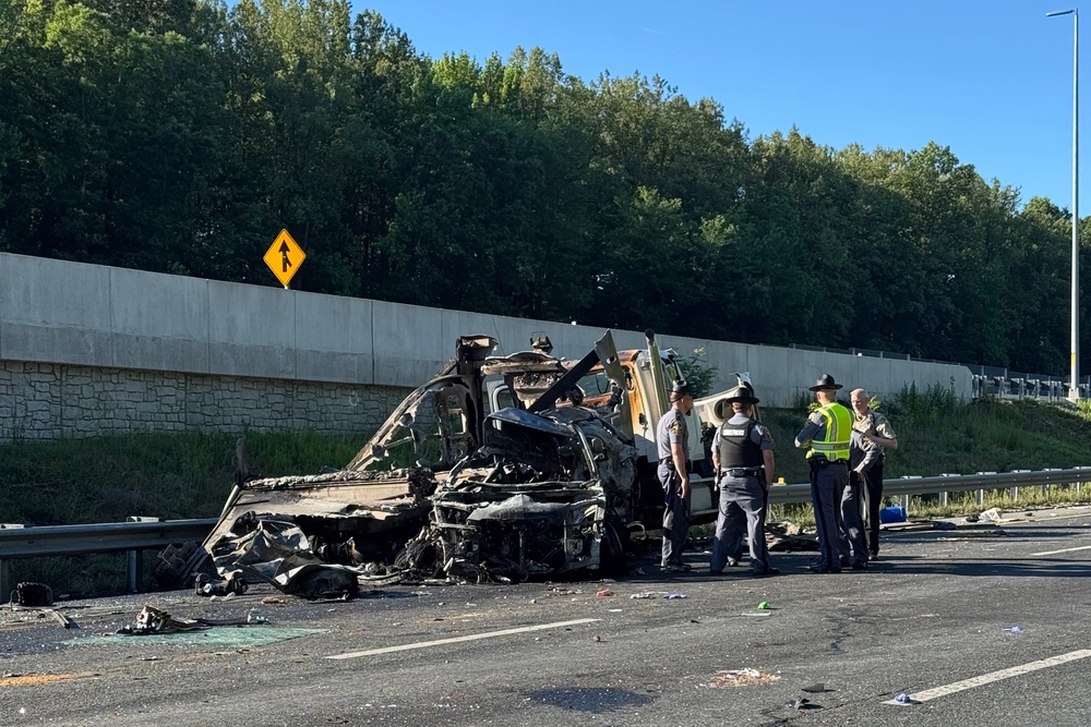 More people were treated for injuries, including one who was in critical condition (Virginia State Police via AP)