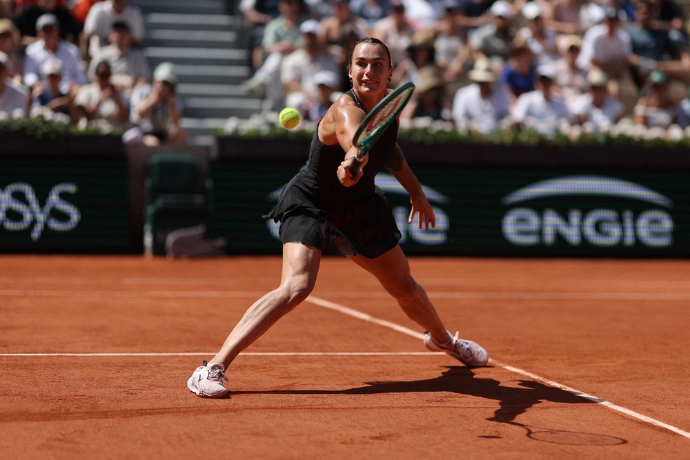 Aryna Sabalenka will play Naomi Osaka in the final session on Monday (Reuters)
