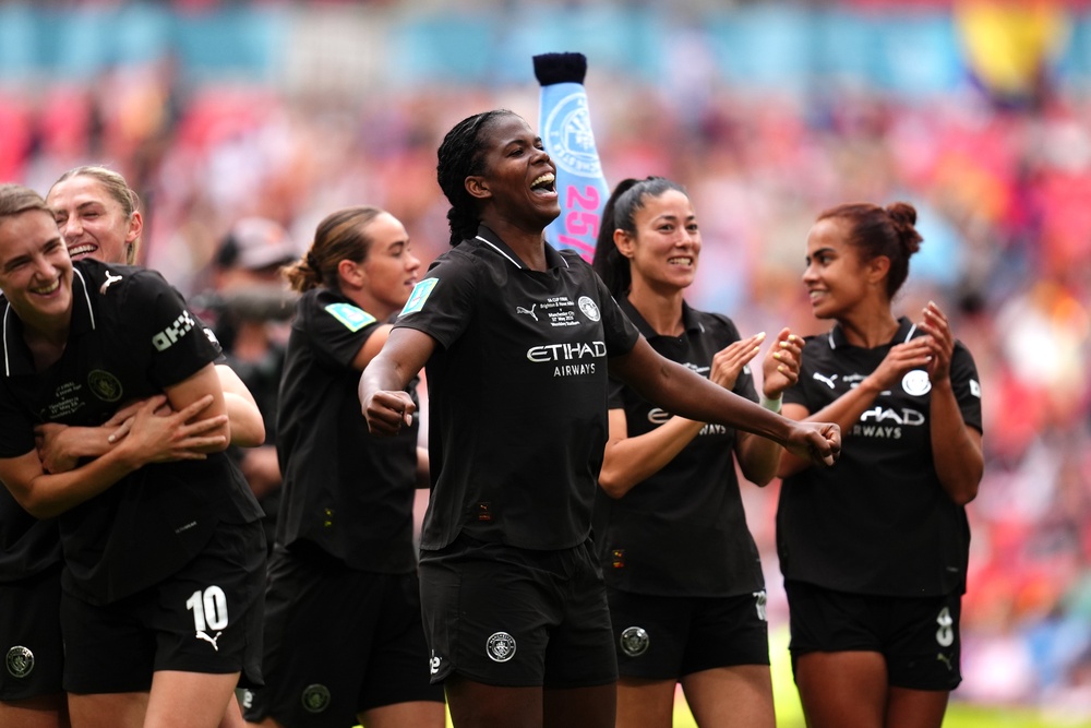 Shaw scored City’s opener after a good start from Brighton (PA)