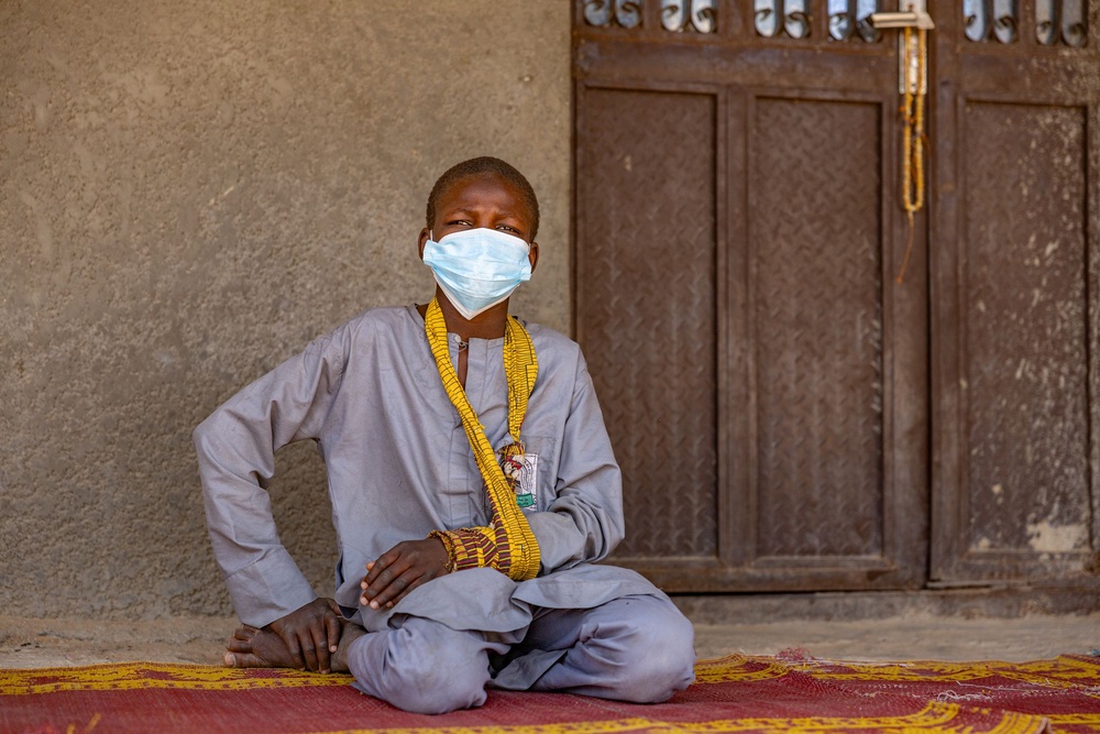 Habiba's oldest boy was among nine of her children taken by Boko Haram - he now goes to a temporary school (Bel Trew/The Independent)