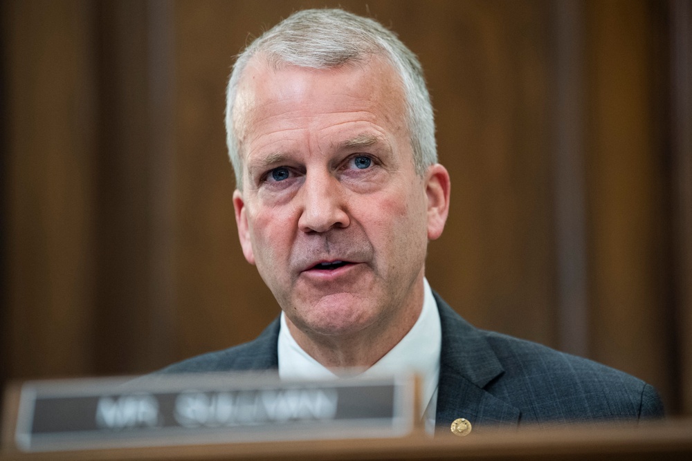 Senator Dan S. Sullivan of Alaska is hoping to retain his seat in the upcoming midterm elections but the introduction of a candidate with the same first and last name could cause confusion (AFP/Getty)