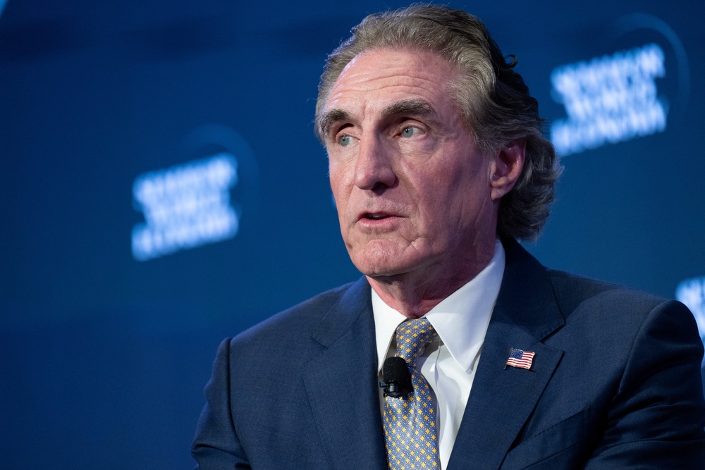 Interior Secretary Doug Burgum said that ‘everybody should be celebrating President Trump getting a project done’ (AFP/Getty)