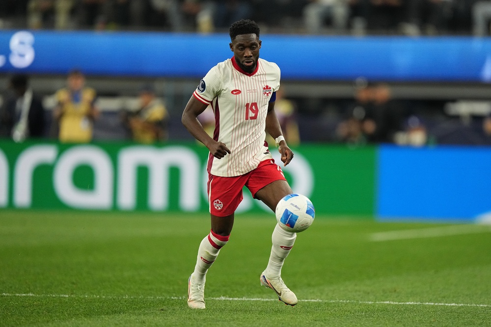 Alphonso Davies is set to play a key role for Canada if he remains fit through the World Cup (Getty)
