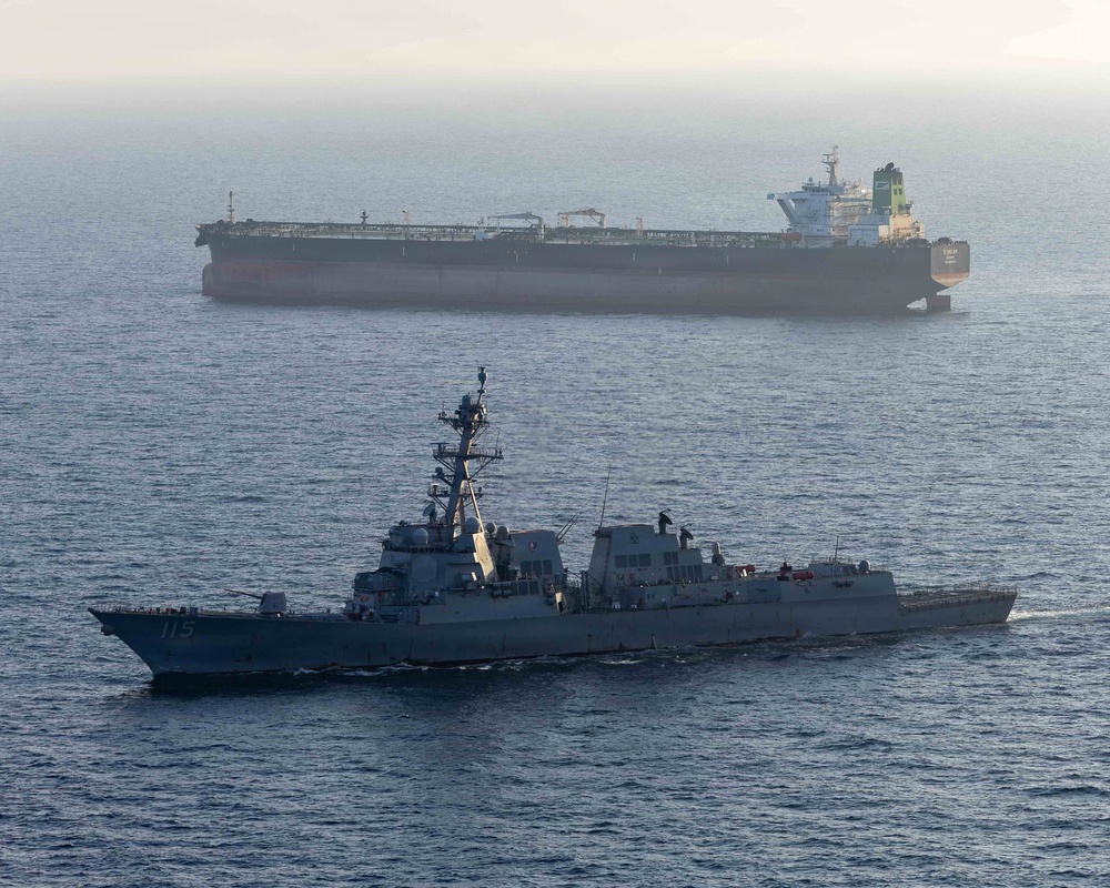 Trump’s war with Iran has strained US Navy resources, with multiple vessels deployed near Iran amid the ongoing Strait of Hormuz tensions as well as other deployed to help defend Israel (US Navy)