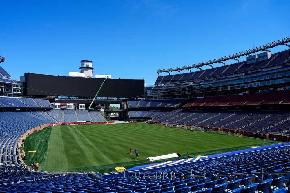 Inside view of Gillette Stadium in Boston (Getty)