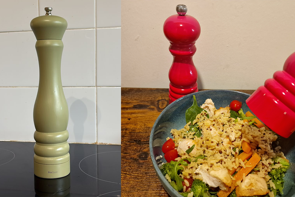 I put a range of salt and pepper grinders to the test in my own kitchen (Sarah Finley/The Independent)