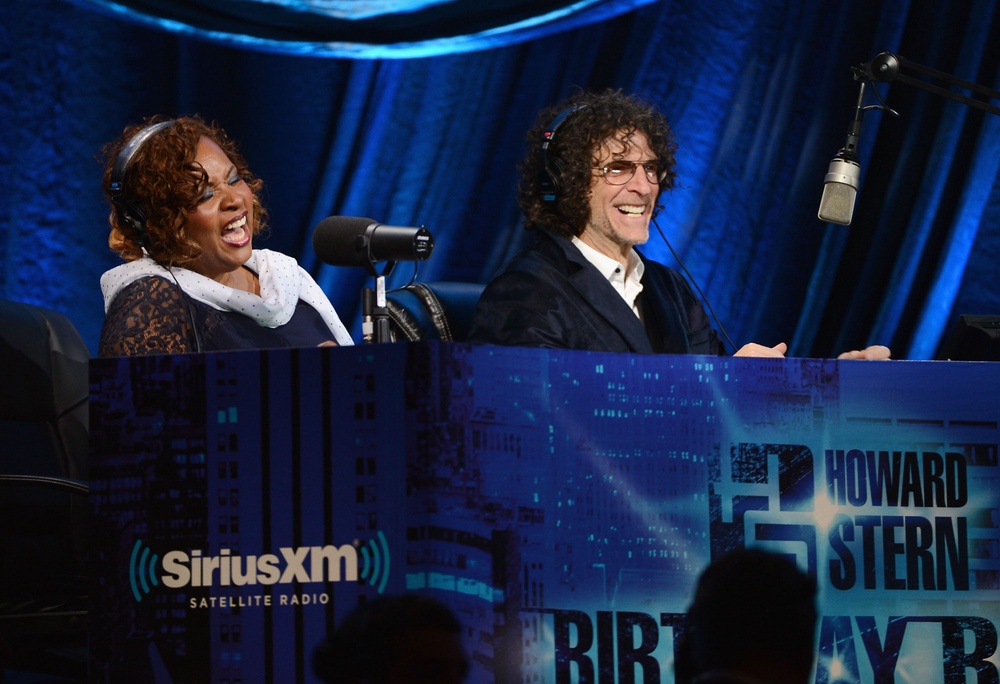 Stern has co-hosted his mainstay ‘Howard Stern Show’ for decades, alongside longtime co-host Robin Quivers (left) (Getty)