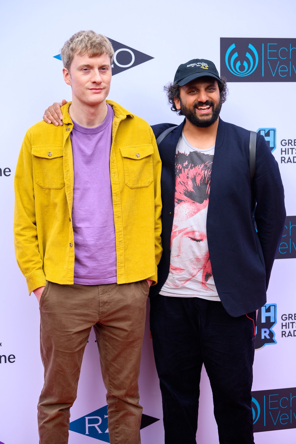 James Acaster and Nish Kumar pictured together in 2023 (Getty)
