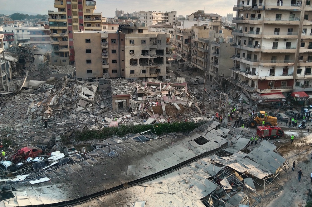 A Lebanese hospital is in ruins and people flee a Beirut suburb after Israel's threat, in photos (Copyright 2026 The Associated Press. All rights reserved.)