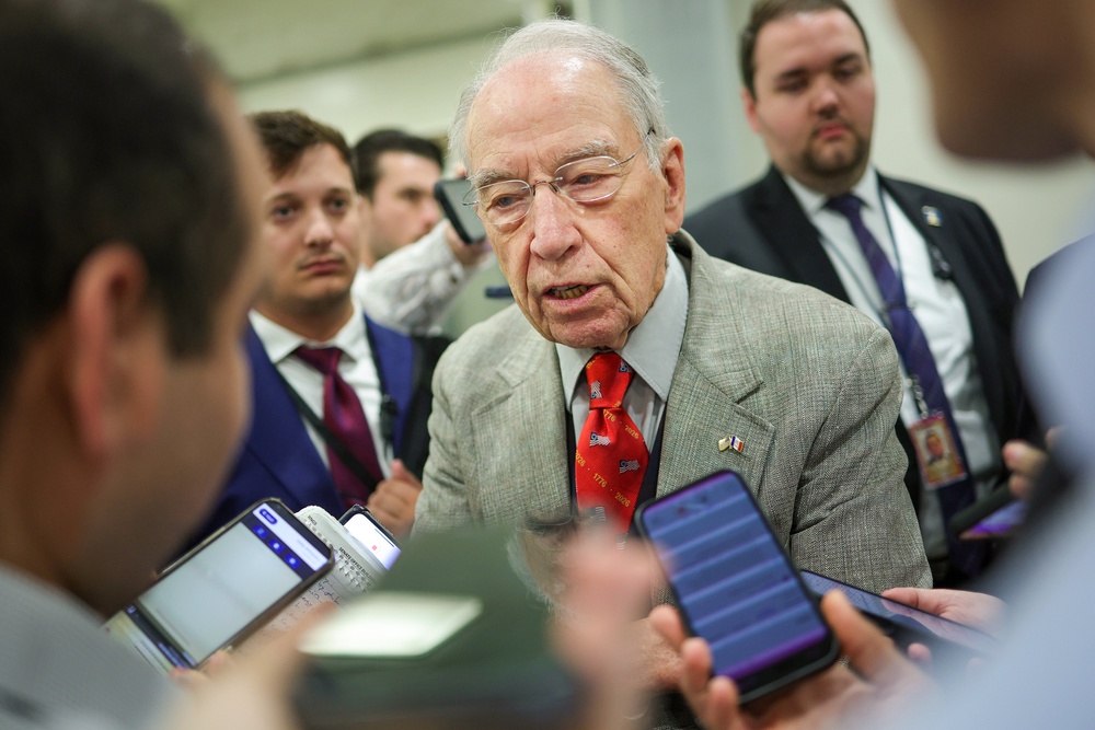 “It’s pretty clear that the president has to say very explicitly that there’s not going to be a weaponization fund,” said Senate Judiciary Committee Chairman Chuck Grassley, R-Iowa (Getty)