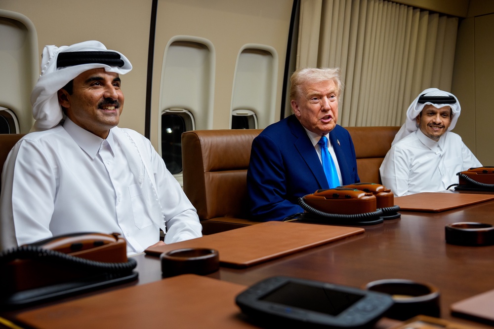 Qatar gave Trump a $400 million jet that he intends to employ as Air Force One, then store at his presidential library after he leaves office (Getty)
