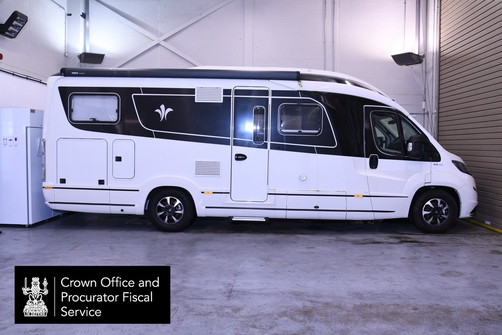 The motorhome purchased by Peter Murrell, which was worth £124,550 and only driven for four miles (PA)