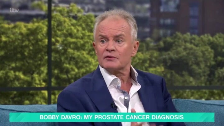 Bobby Davro during his appearnce on This Morning on Tuesday (ITV)