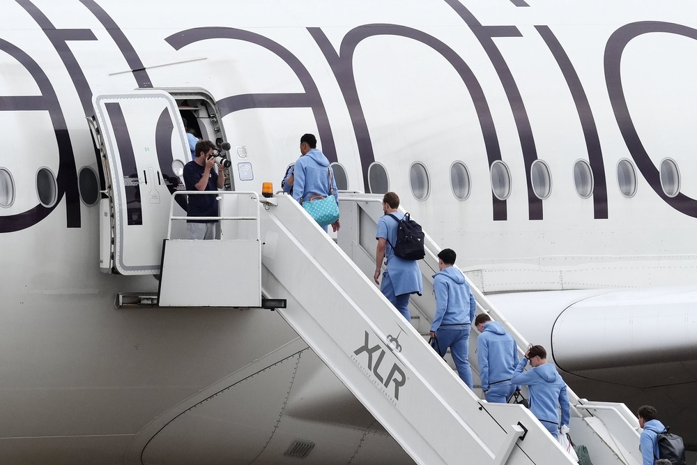 The majority of England’s World Cup squad headed to Florida on Monday (PA Wire)