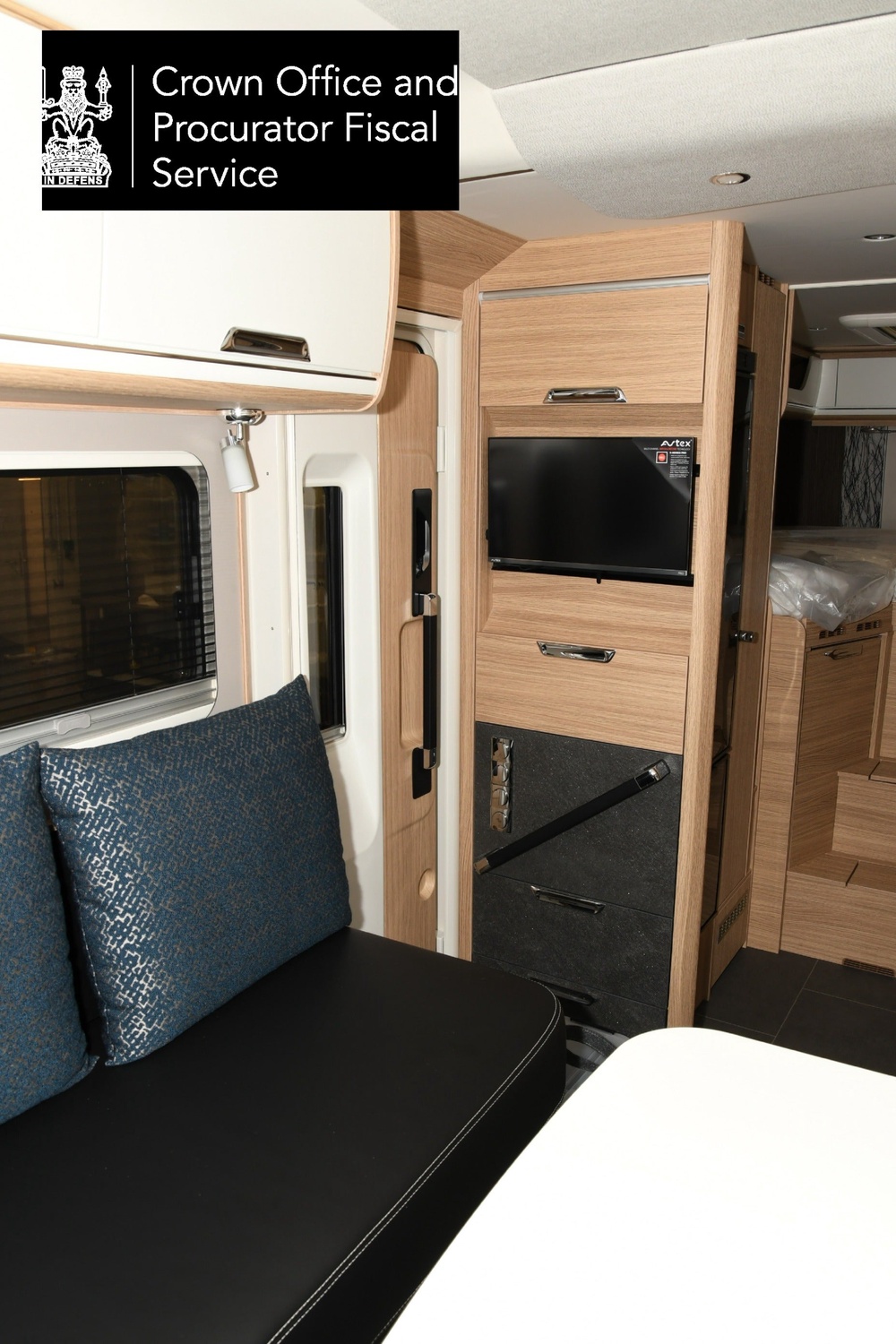 The luxury motorhome was kitted out ‘exactly as a motorhome used for pleasure would be’, prosecutors said (Crown Office)