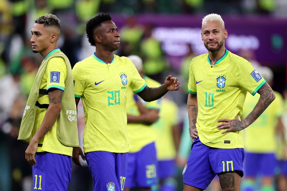Neymar is an injury doubt for Brazil’s first game (Getty)