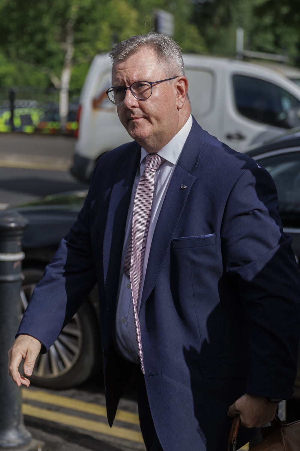 Sir Jeffrey Donaldson denies the charges (Liam McBurney/PA) (PA Wire)