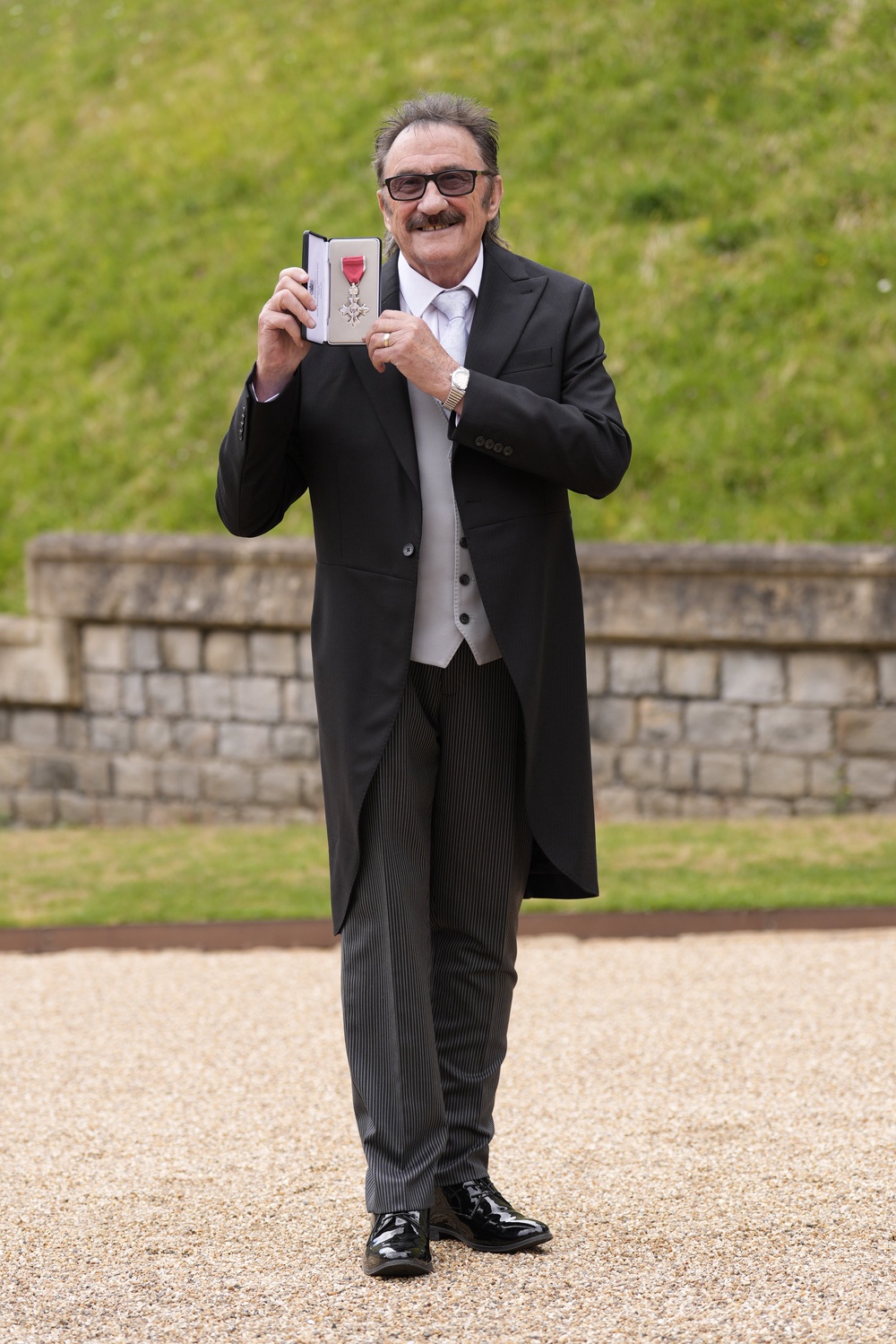 Paul Elliott after being made an MBE by the King at Windsor Castle (Andrew Matthews/PA) (PA Wire)