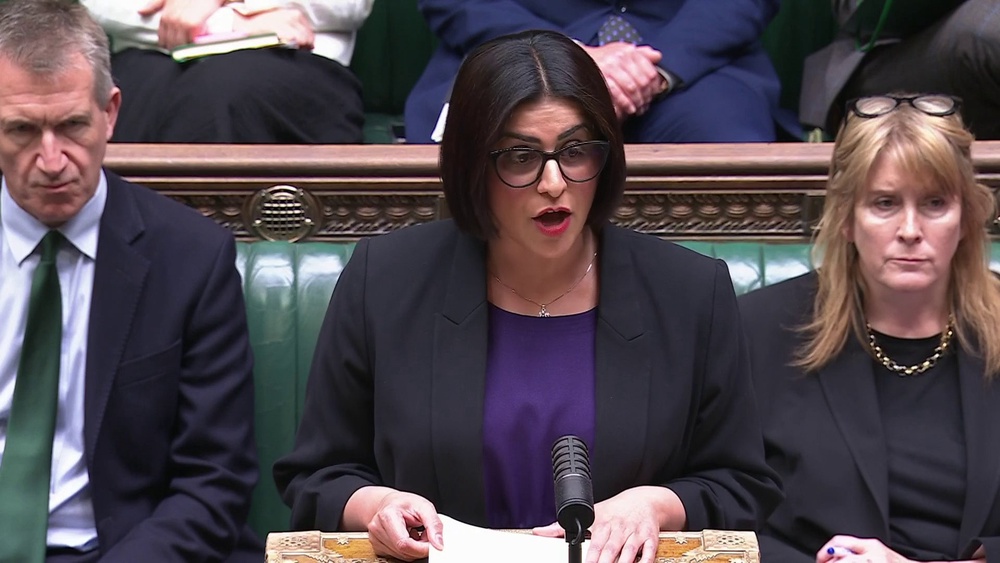 Home Secretary Shabana Mahmood issuing a statement in the House of Commons following the murder of Henry Nowak (House of Commons/UK Parliament/PA) (PA Wire)