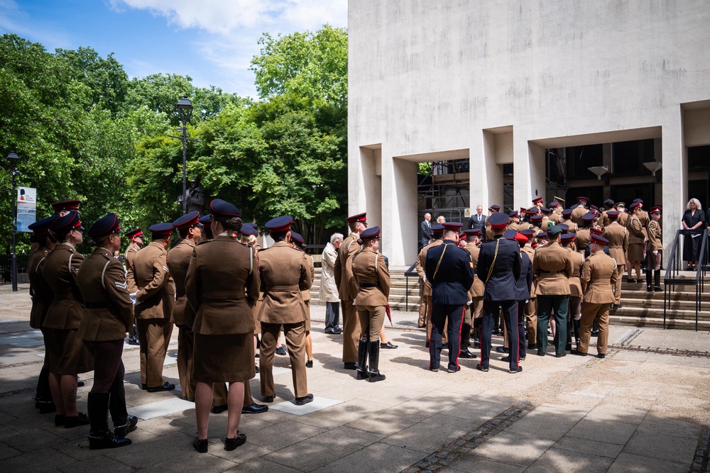 Mourners filled The Guards’ Chapel for the service (James Manning/PA) (PA Wire)