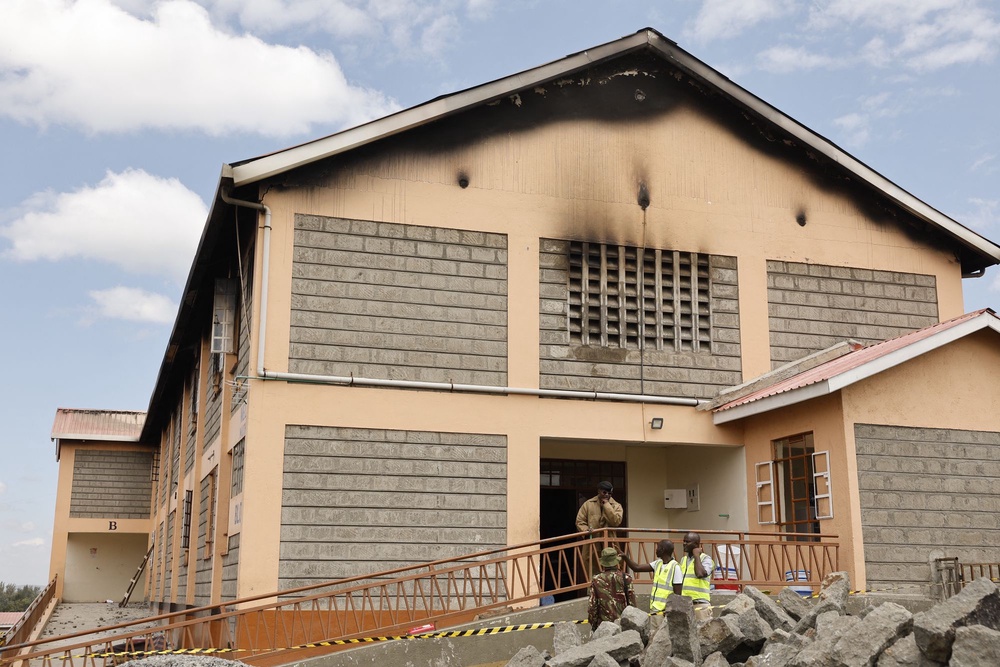 School fires are common in Kenya, where classrooms and dormitories are often crowded and firefighting equipment is rarely within reach (AFP via Getty Images)