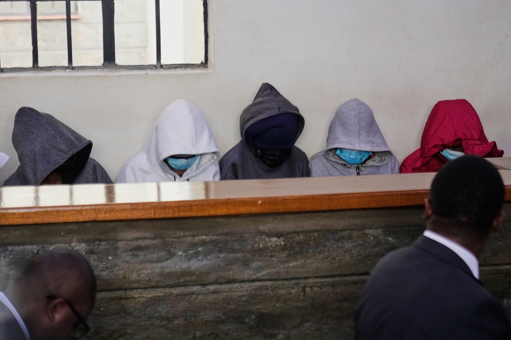 The accused girls have been in police custody for five days (AP Photo/Brian Inganga)